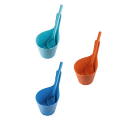 RENTO bioplastic multicolor pails and ladles set 5 l