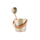 RENTO multicolor buckets and ladles set 5 l, champagne