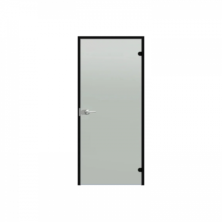 Glass door HARVIA, black pine frame 7 x 21, lockable