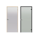 Glass door HARVIA, black pine frame 7 x 21, lockable