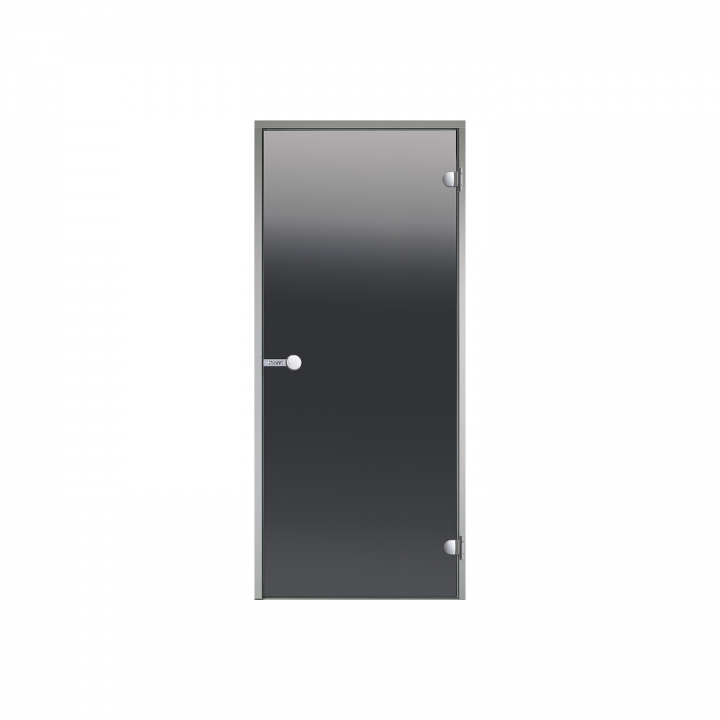 Glass doors HARVIA for steam, sauna rooms 8x19, grey
