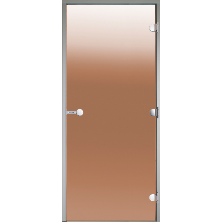 Glass doors HARVIA for steam, sauna rooms 9x21, bronze