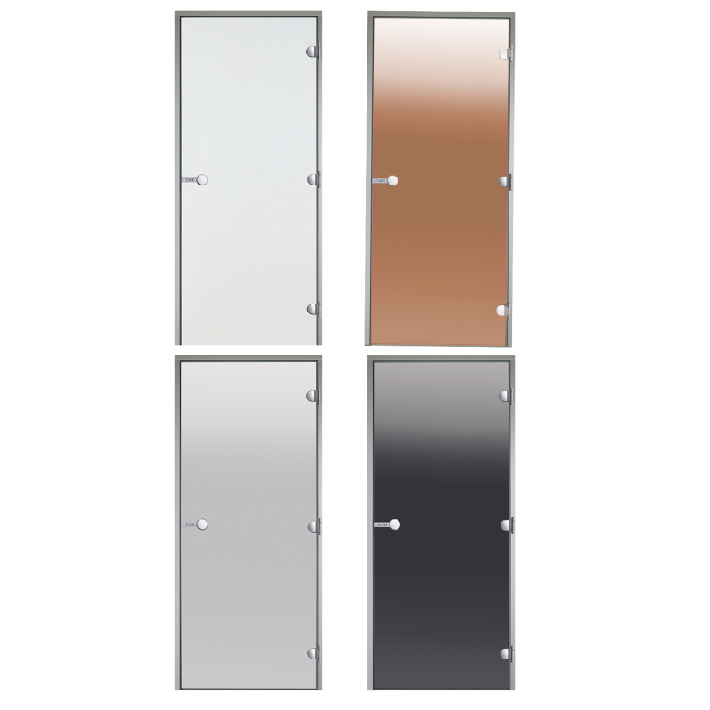 Glass doors HARVIA for steam, sauna rooms 9x21