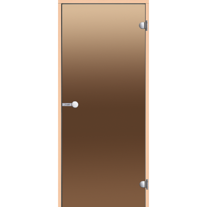 Glass sauna doors HARVIA 8x19, Alder, Bronze