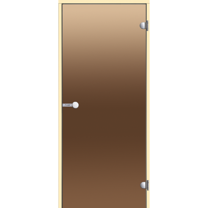 Glass sauna doors HARVIA 8x19, Aspen, Bronze