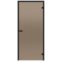 Glass sauna doors HARVIA, black aluminum frame 8x21 (black line) - 4 Glass sauna doors HARVIA, black aluminum frame 8x21 (black line) - 4
