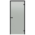 Glass sauna doors HARVIA, black aluminum frame 8x21 (black line) - 2 Glass sauna doors HARVIA, black aluminum frame 8x21 (black line) - 2