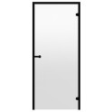 Glass sauna doors HARVIA, black aluminum frame 8x21 (black line) - 1 Glass sauna doors HARVIA, black aluminum frame 8x21 (black line) - 1