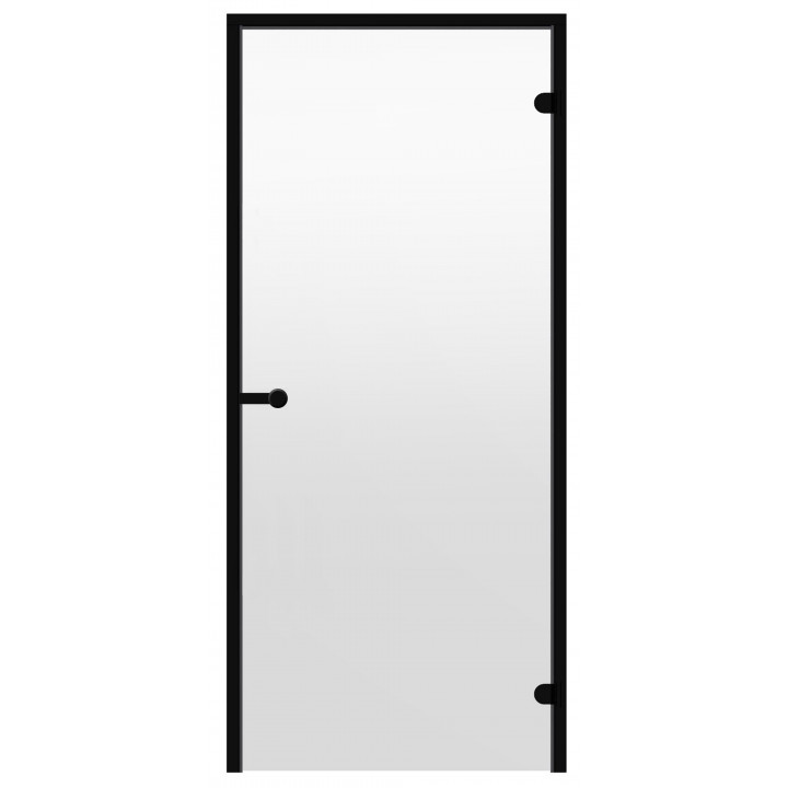 Glass sauna doors HARVIA 8x21 (black pine frame), clear