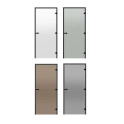 Glass sauna doors HARVIA 8x19 (black pine frame) - 0