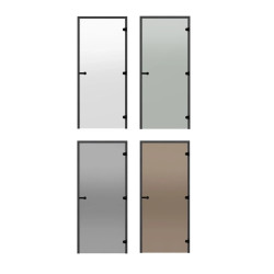 Glass sauna doors HARVIA 7x19 (black pine frame)  Glass sauna doors HARVIA 7x19 (black pine frame)