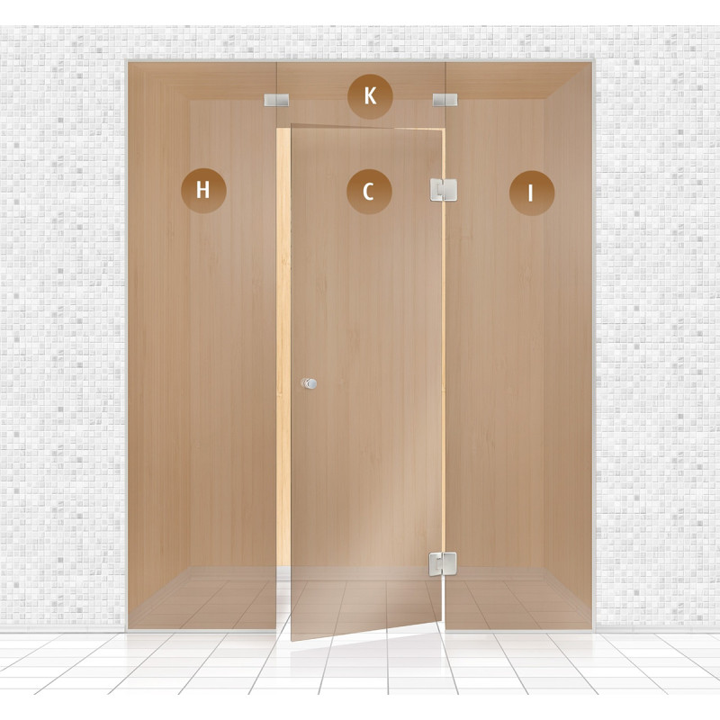 Sauna glass wall, AD TYPE 1