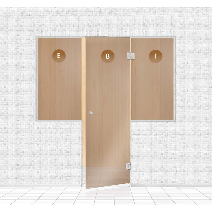 Sauna glass wall, AD TYPE 3