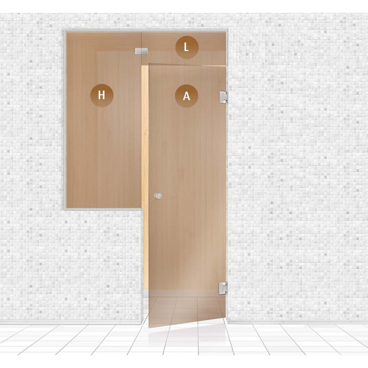 Sauna glass wall, AD TYPE 4