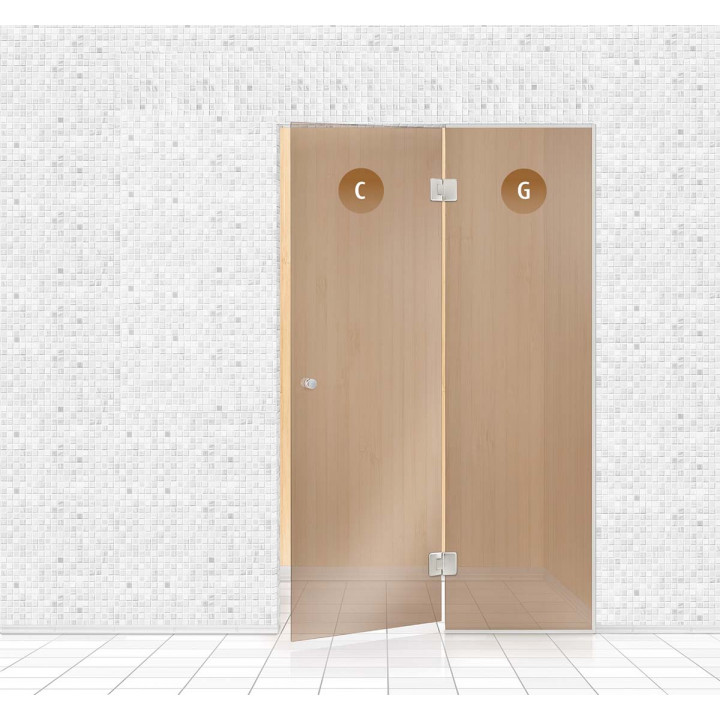 Sauna glass wall, AD TYPE 5
