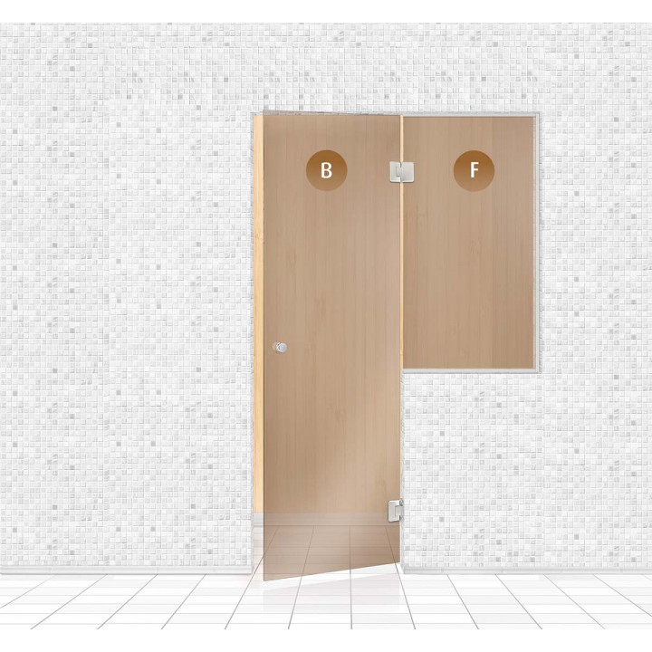 Sauna glass wall, AD TYPE 7