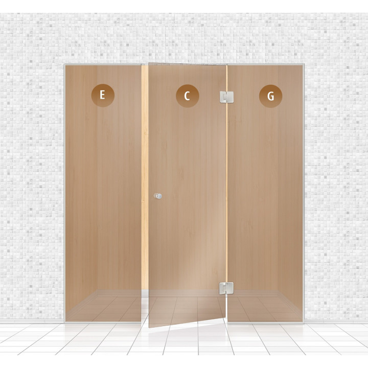 Sauna glass wall, AD TYPE 9