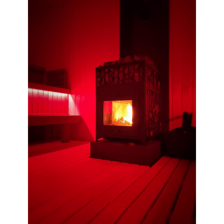 Woodburning sauna stove - SUMMIT MANASLU OPEN with mesh