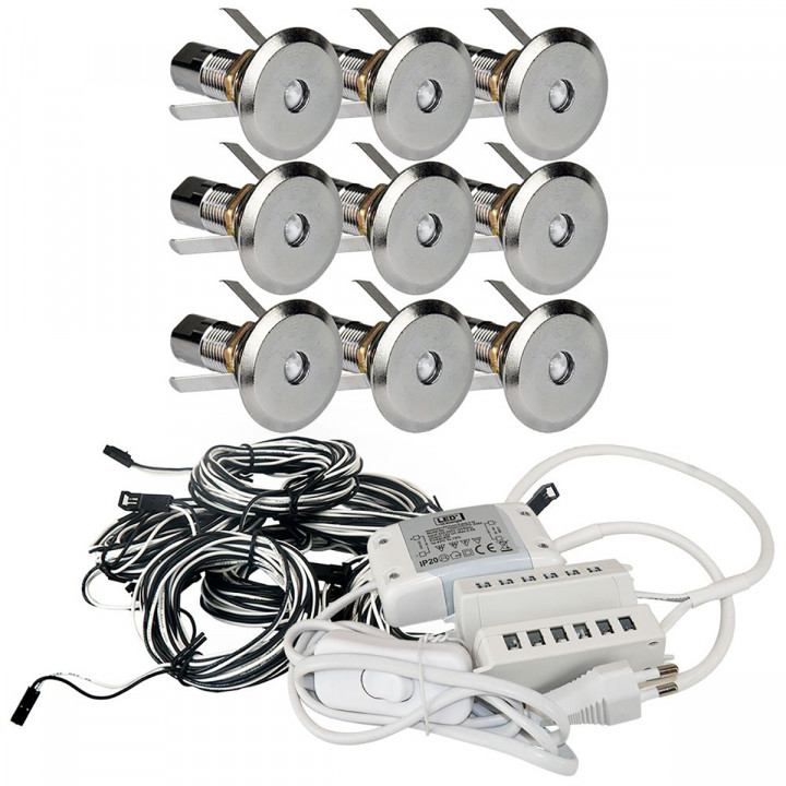 Sauna lighting TEFLON, 9 pcs.