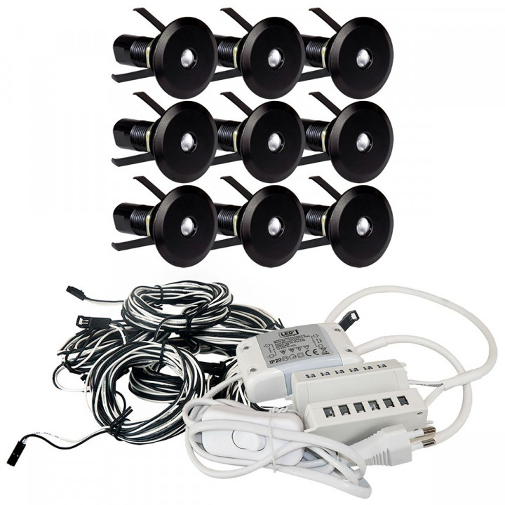 Sauna lighting TEFLON, 9 pcs.