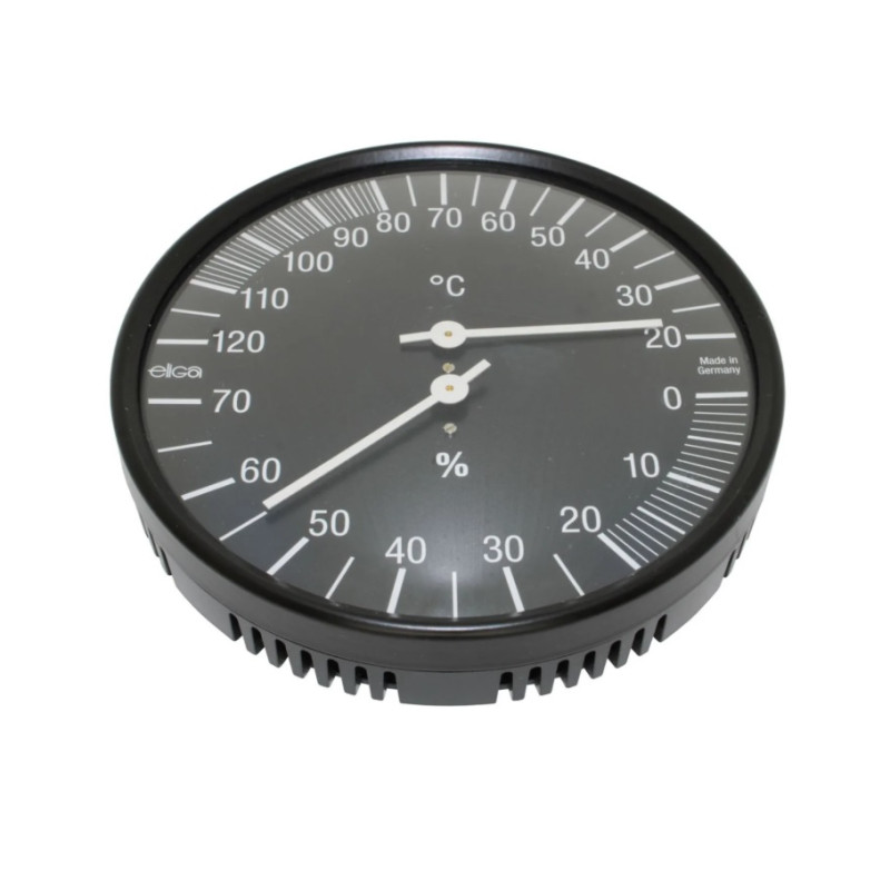 Thermometer-hygrometer, black