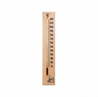 Thermometer from pine