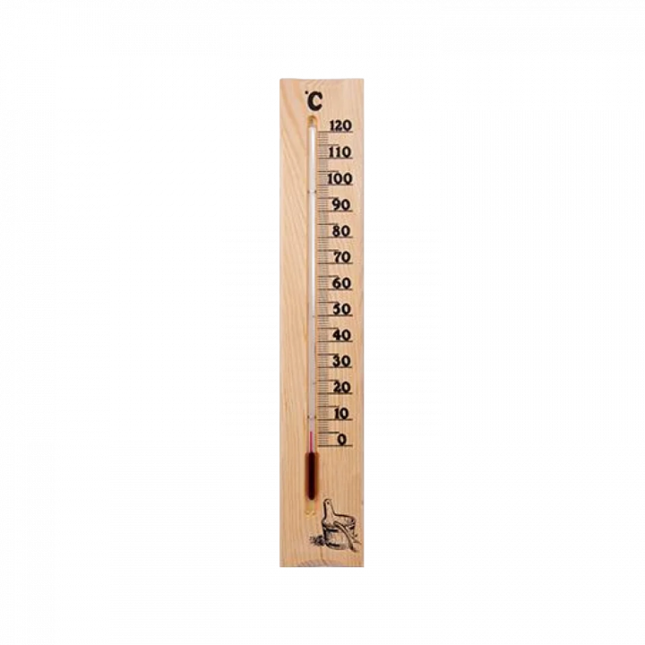 Thermometer from pine