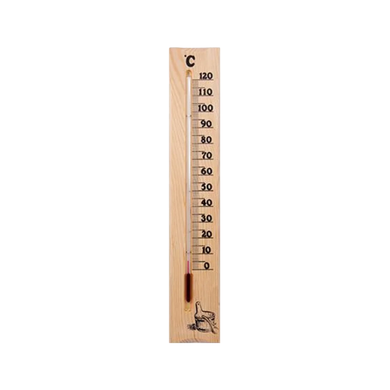 Thermometer from pine