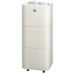 Electric sauna heater TULIKIVI KUURA 2, white, with control panel  Electric sauna heater TULIKIVI KUURA 2, white, with control panel