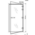 TYLOHELO 101G glass doors for steam sauna - 2 TYLOHELO 101G glass doors for steam sauna - 2
