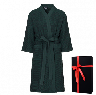 Bathrobe in a gift box, RENTO KENNO, dark green