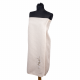 Gift set in a gift box for HER. Women's sauna hat and apron - LINEN, embroidered