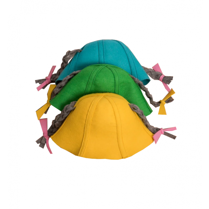 Children's sauna hat - Pepe, green