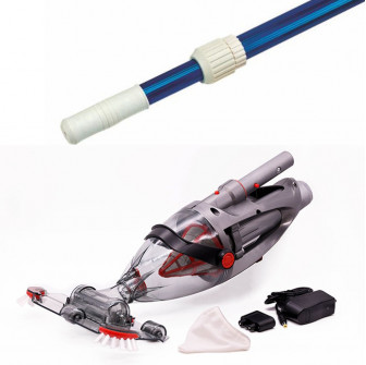 Pool cleaning kit, with pump