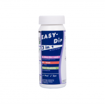 Water test strips Easy-Dip 3 in 1, for PH/O2/Alkalinity testing, 50 pcs