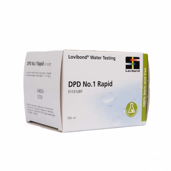 Water testing tablets DPD 1, chlorine determination, 10 tablets