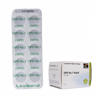 Water testing tablets DPD 1, chlorine determination, 10 tablets