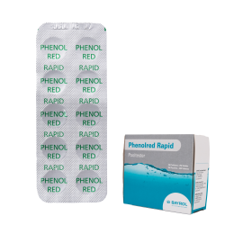 Water testing tablets Phenolred Rapid, for pH determination, 10 tablets  Water testing tablets Phenolred Rapid, for pH determination, 10 tablets