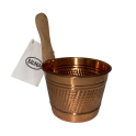 Sauna copper bucket Saunia with handle 1 l - 0