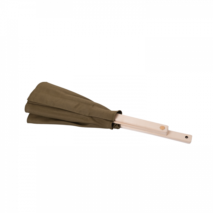 Fabric sauna fan, khaki