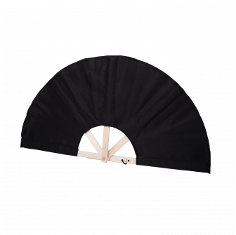 Fabric sauna fan, black