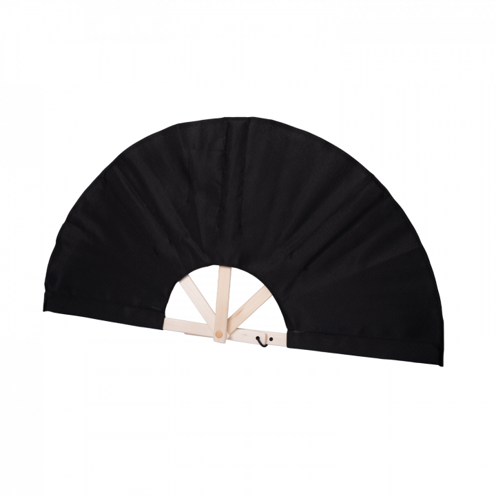 Fabric sauna fan, black
