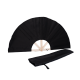 Fabric sauna fan, black
