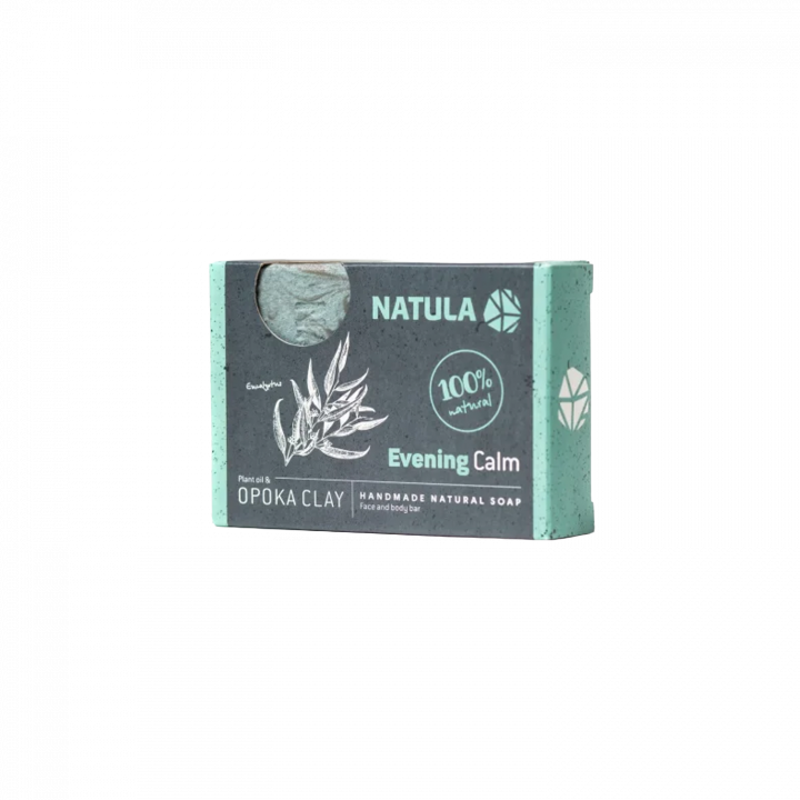 NATULA face and body soap with opoka rock and eucalyptus 100g