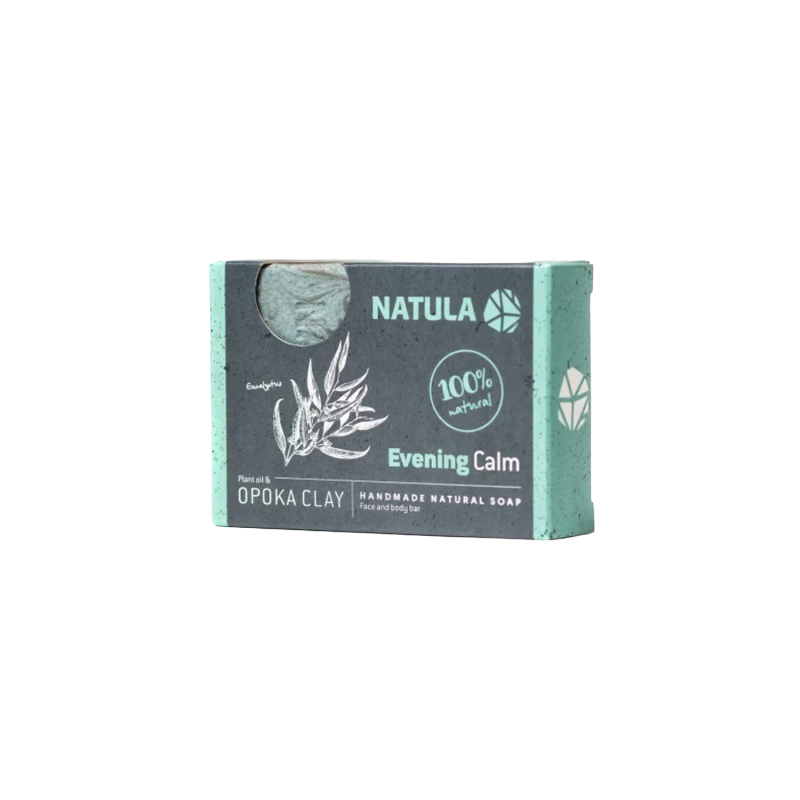 NATULA face and body soap with opoka rock and eucalyptus 100g