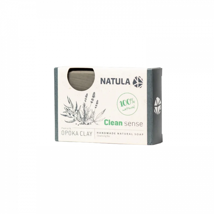 NATULA face and body soap with opoka rock and hemp seeds 100g