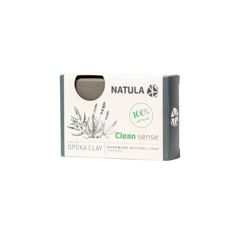 NATULA face and body soap with opoka rock and hemp seeds 100g