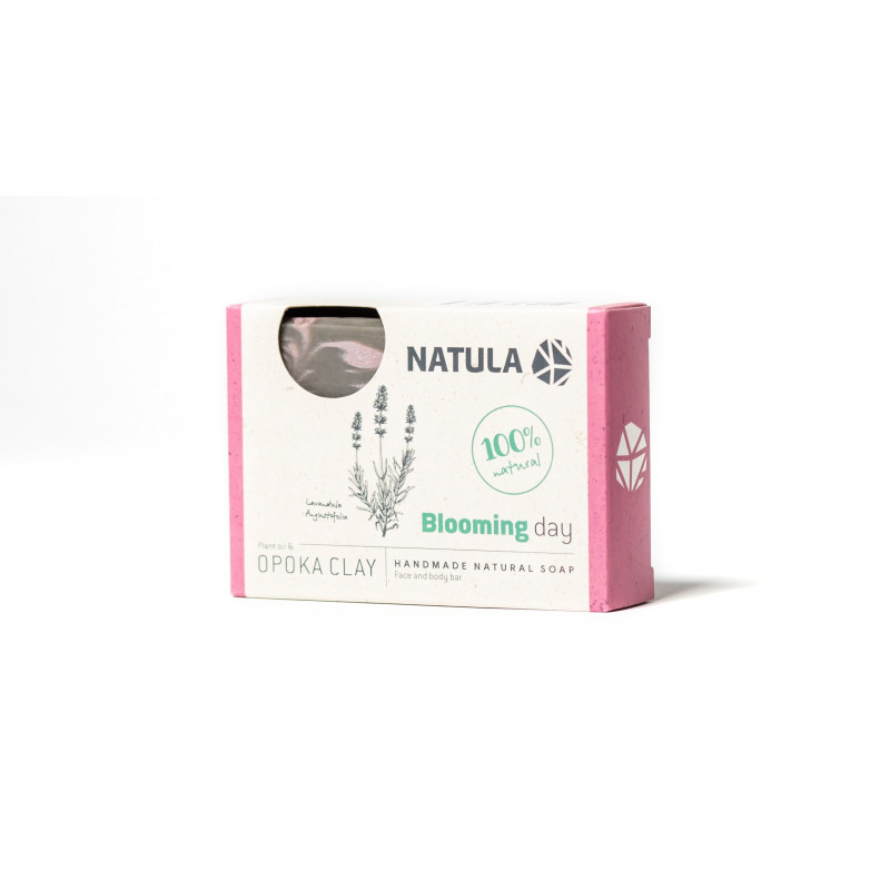 NATULA face and body soap with opoka rock and lavender 100g