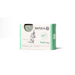 NATULA face and body soap with opoka rock and mint 100g  NATULA face and body soap with opoka rock and mint 100g
