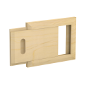 Wooden ventilation grid Harvia, pine - 0